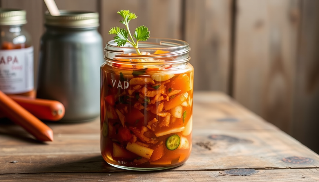 Fusion in a Jar: Handcrafted Texas Napa Kimchi with Fish Sauce for Probiotic Gut Health by Seoulmate and Real Korean Mama Choi