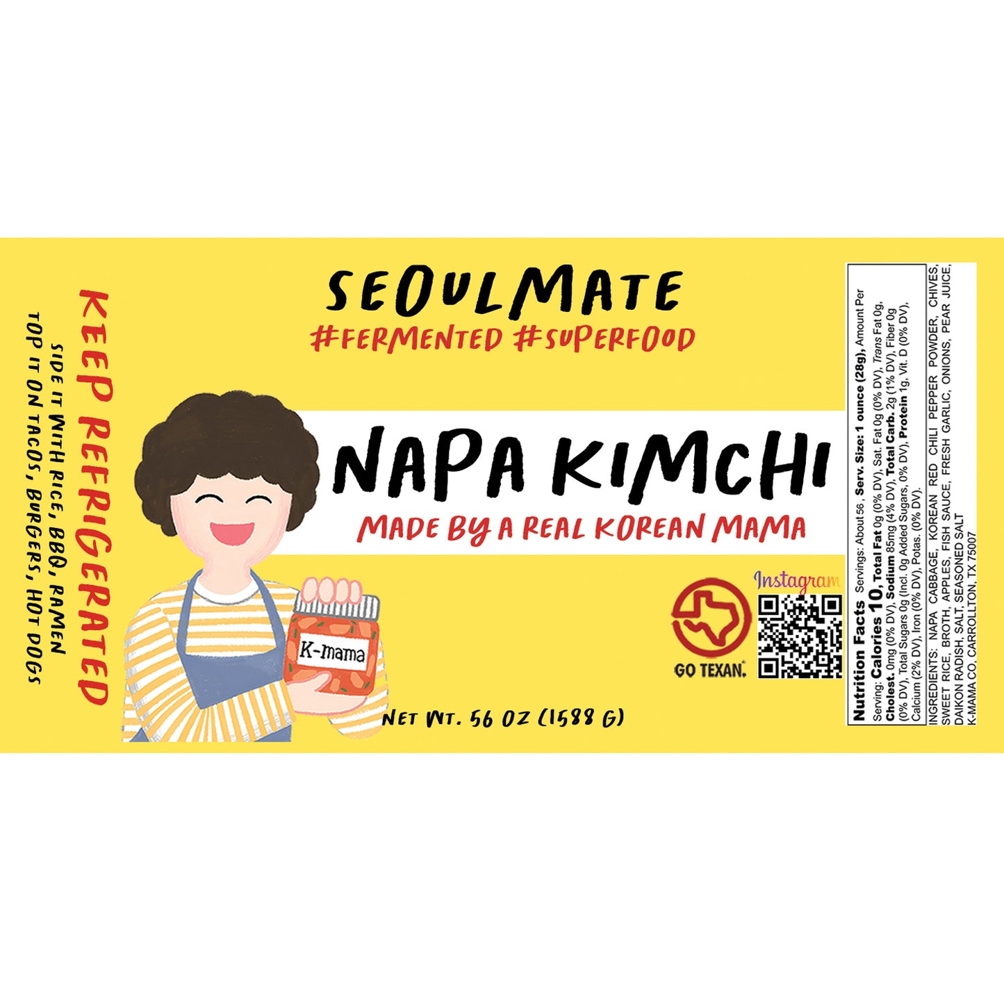 Original Napa Cabbage Kimchi (3.5lb)